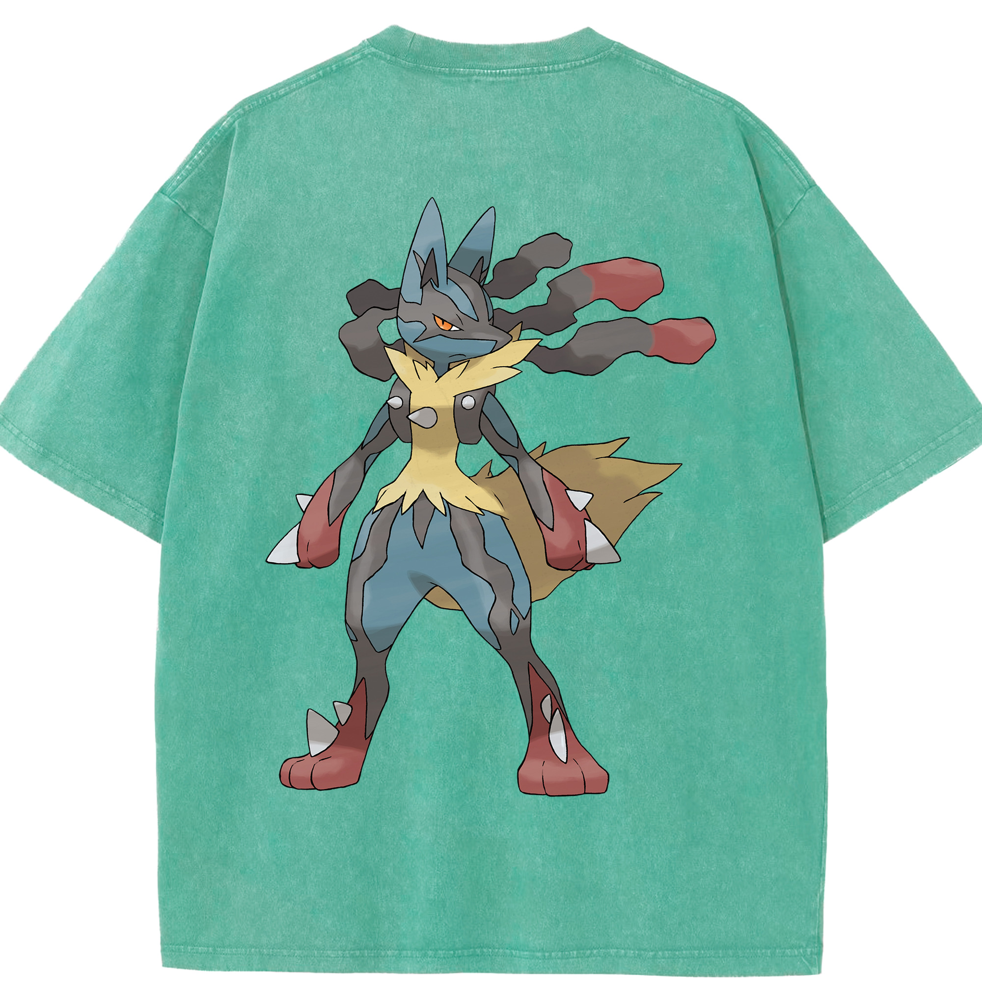 （画像用） ポケットモンスター Pokémon 綿100% ヴィンテージ風 半袖Tシャツ（背面プリント）